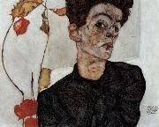 Egon Schiele Self-portrait oil painting